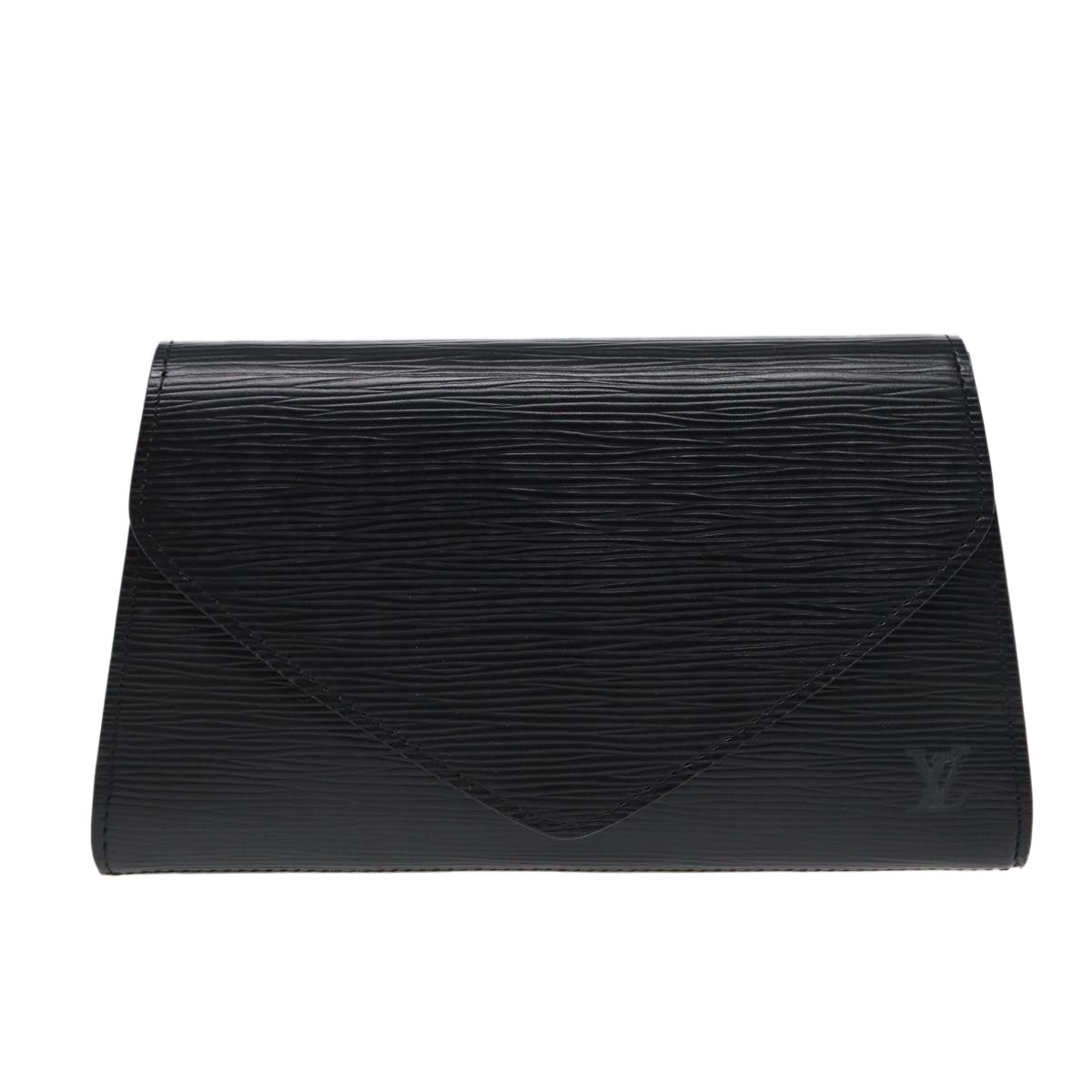 LOUIS VUITTON Epi Art Deco Clutch Bag Black M52632 LV 88337