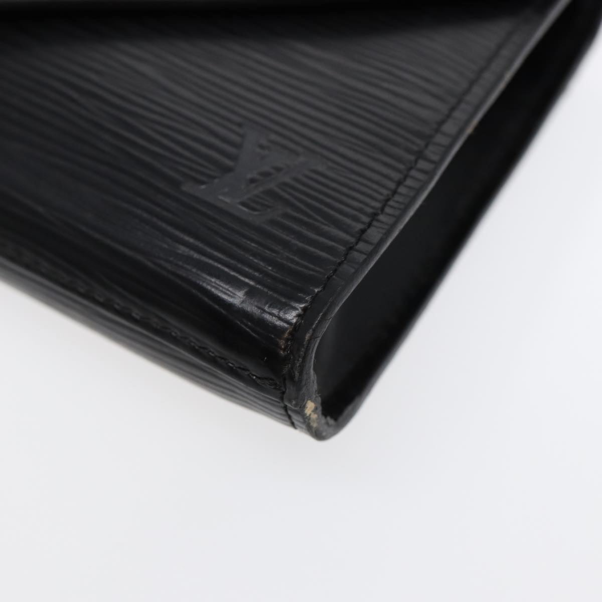 LOUIS VUITTON Epi Art Deco Clutch Bag Black M52632 LV 88337