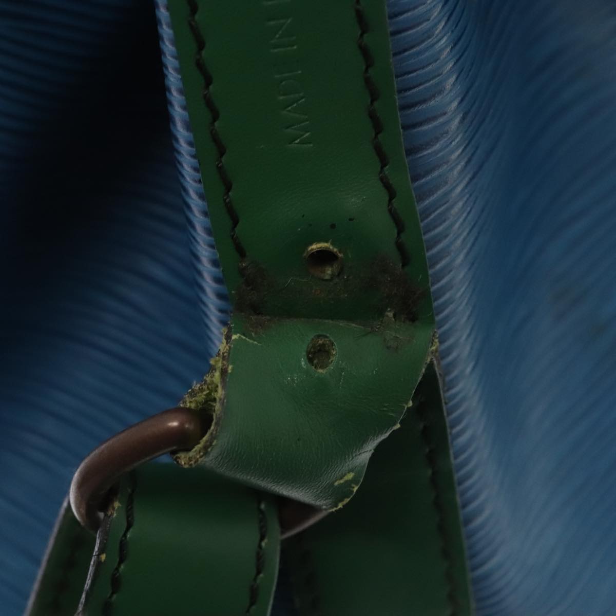 LOUIS VUITTON Epi Noe Shoulder Bag Bicolor color Green Blue M44044 LV 88338
