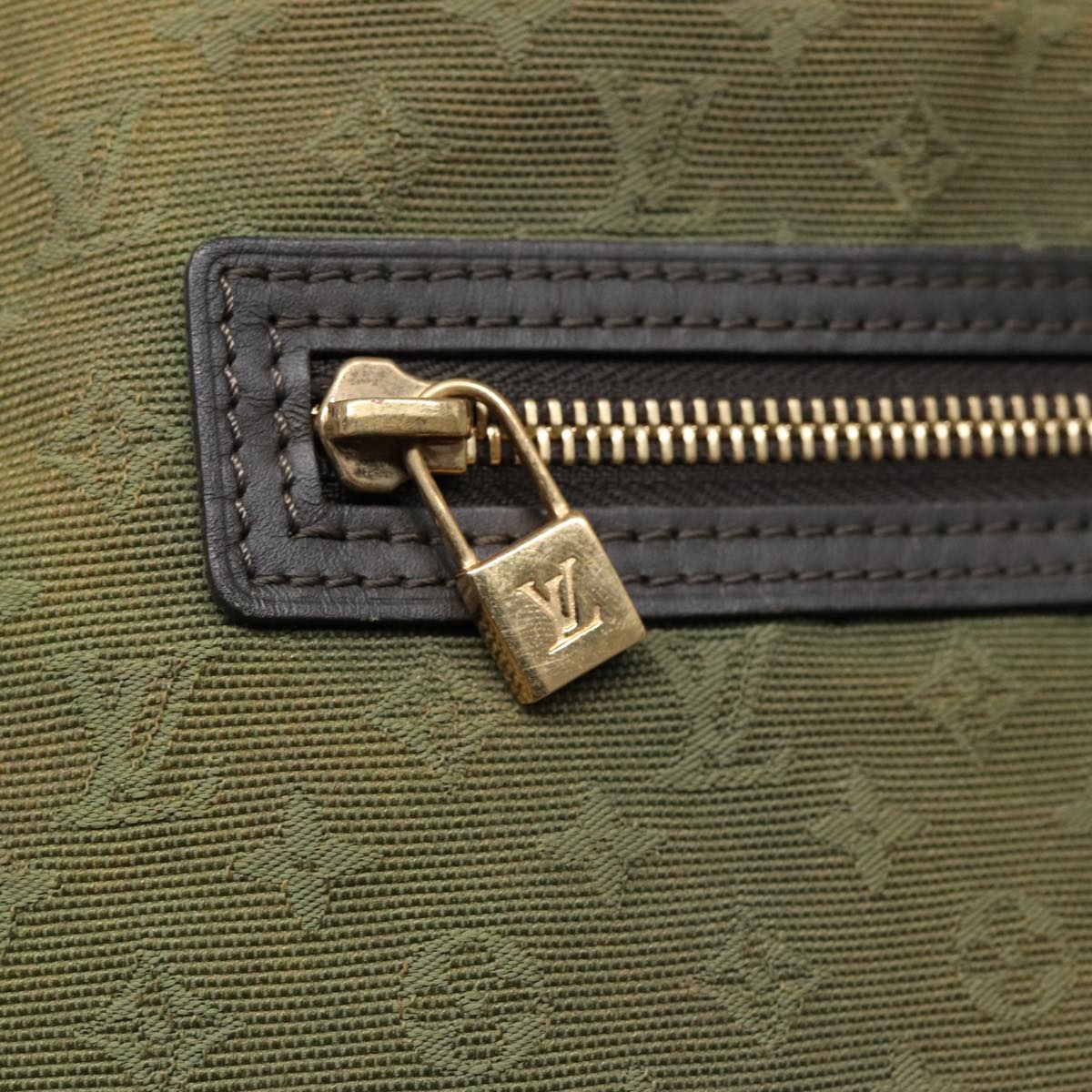 LOUIS VUITTON Monogram Mini Lucille GM Tote Bag TST Khaki M92681 LV 88349