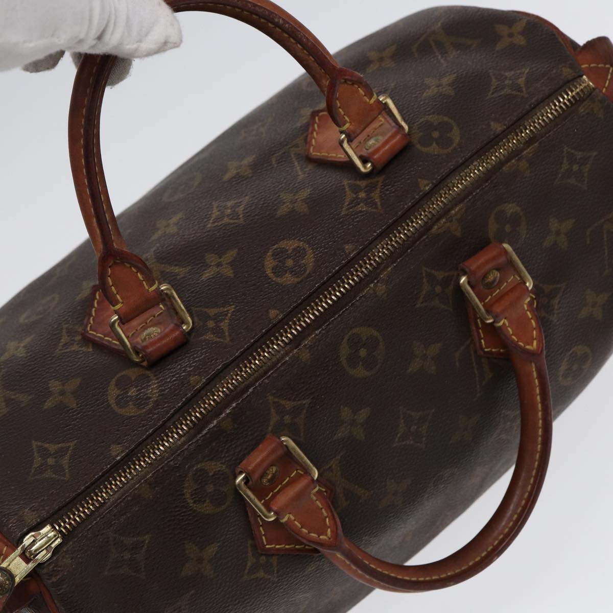 LOUIS VUITTON Monogram Speedy 30 Hand Bag M41526 LV 88354