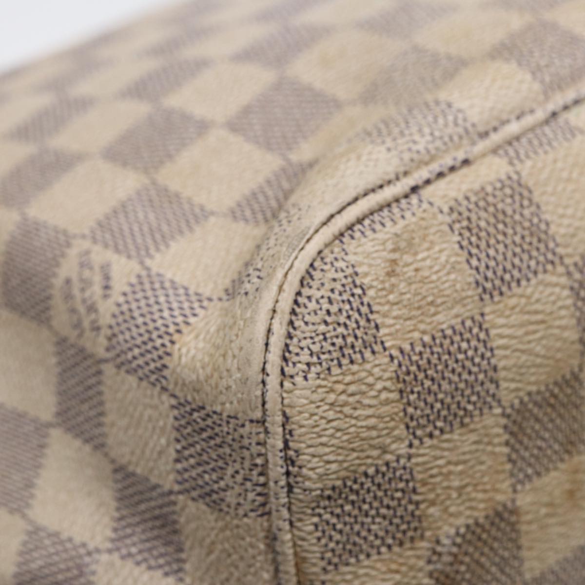 LOUIS VUITTON Damier Azur Neverfull MM Tote Bag N41605 LV 88355