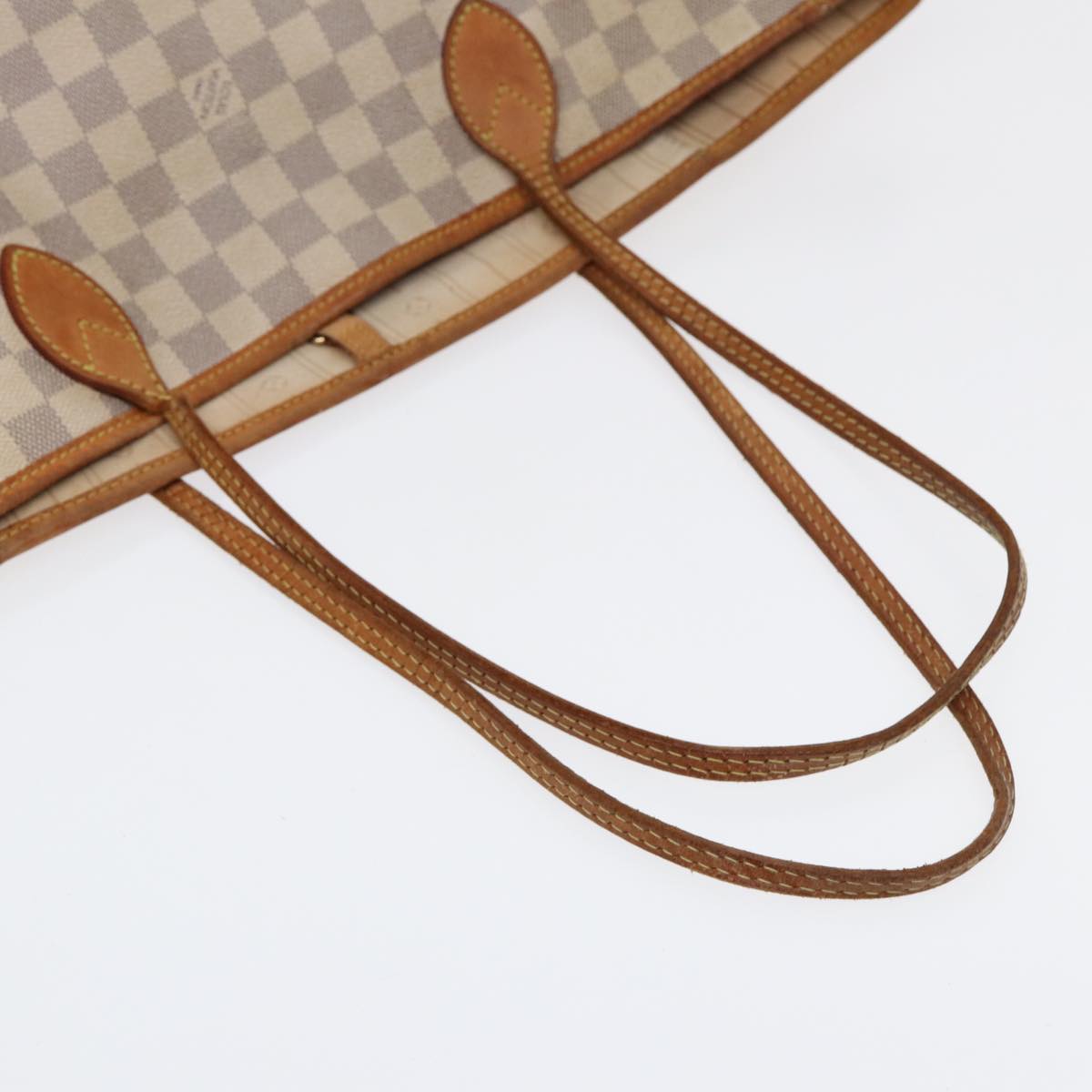LOUIS VUITTON Damier Azur Neverfull MM Tote Bag N41605 LV 88355