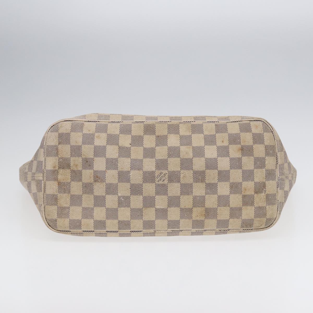 LOUIS VUITTON Damier Azur Neverfull MM Tote Bag N41605 LV 88355