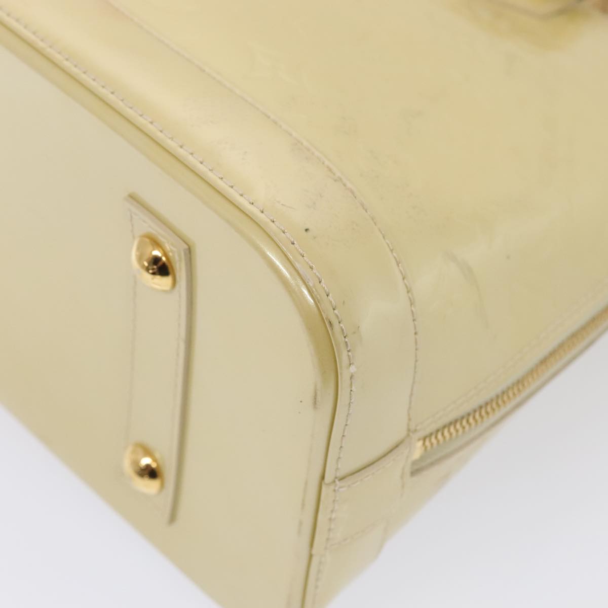 LOUIS VUITTON Monogram Vernis Alma PM Hand Bag Broncorail M91445 LV 88358