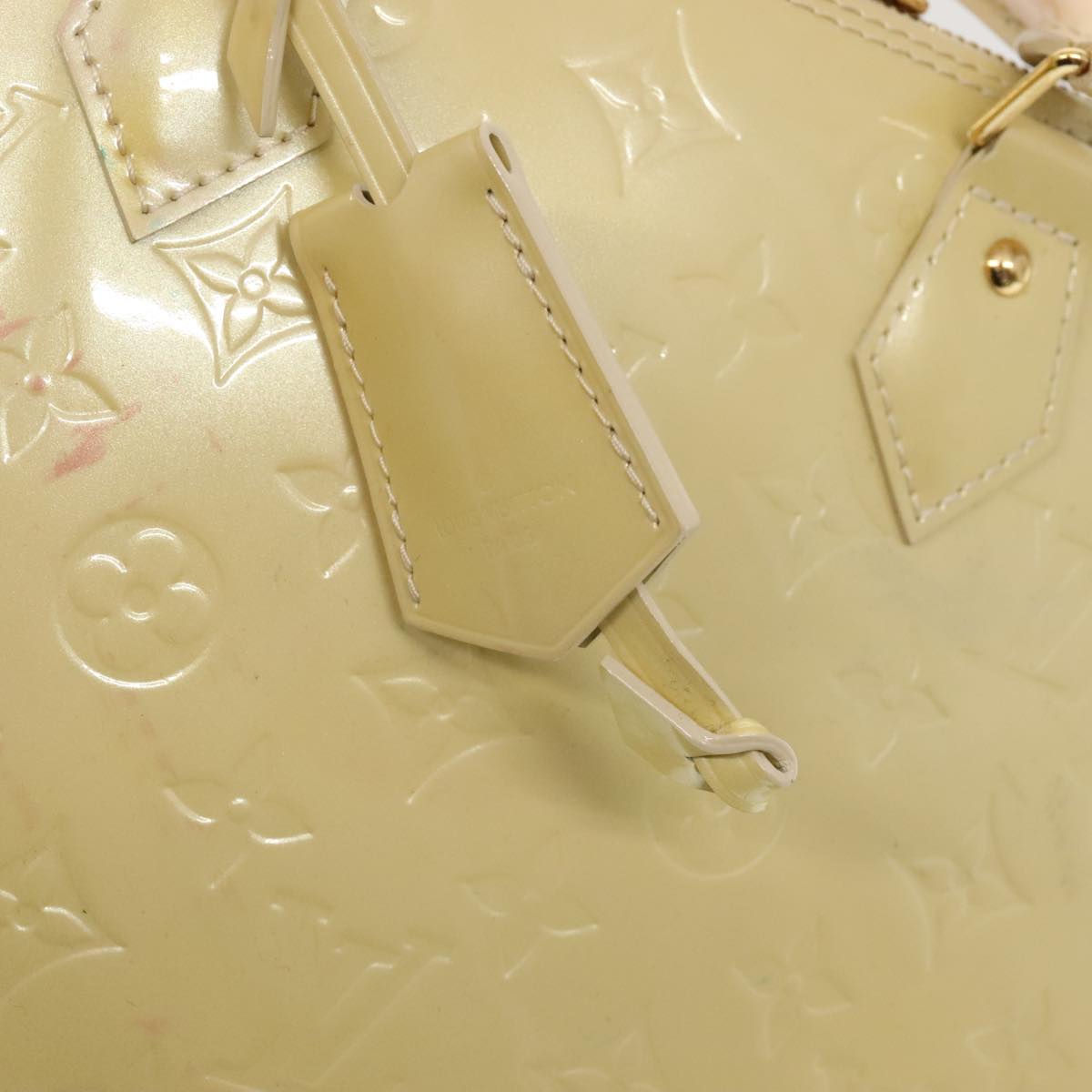 LOUIS VUITTON Monogram Vernis Alma PM Hand Bag Broncorail M91445 LV 88358