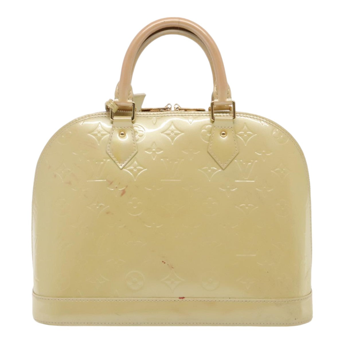 LOUIS VUITTON Monogram Vernis Alma PM Hand Bag Broncorail M91445 LV 88358