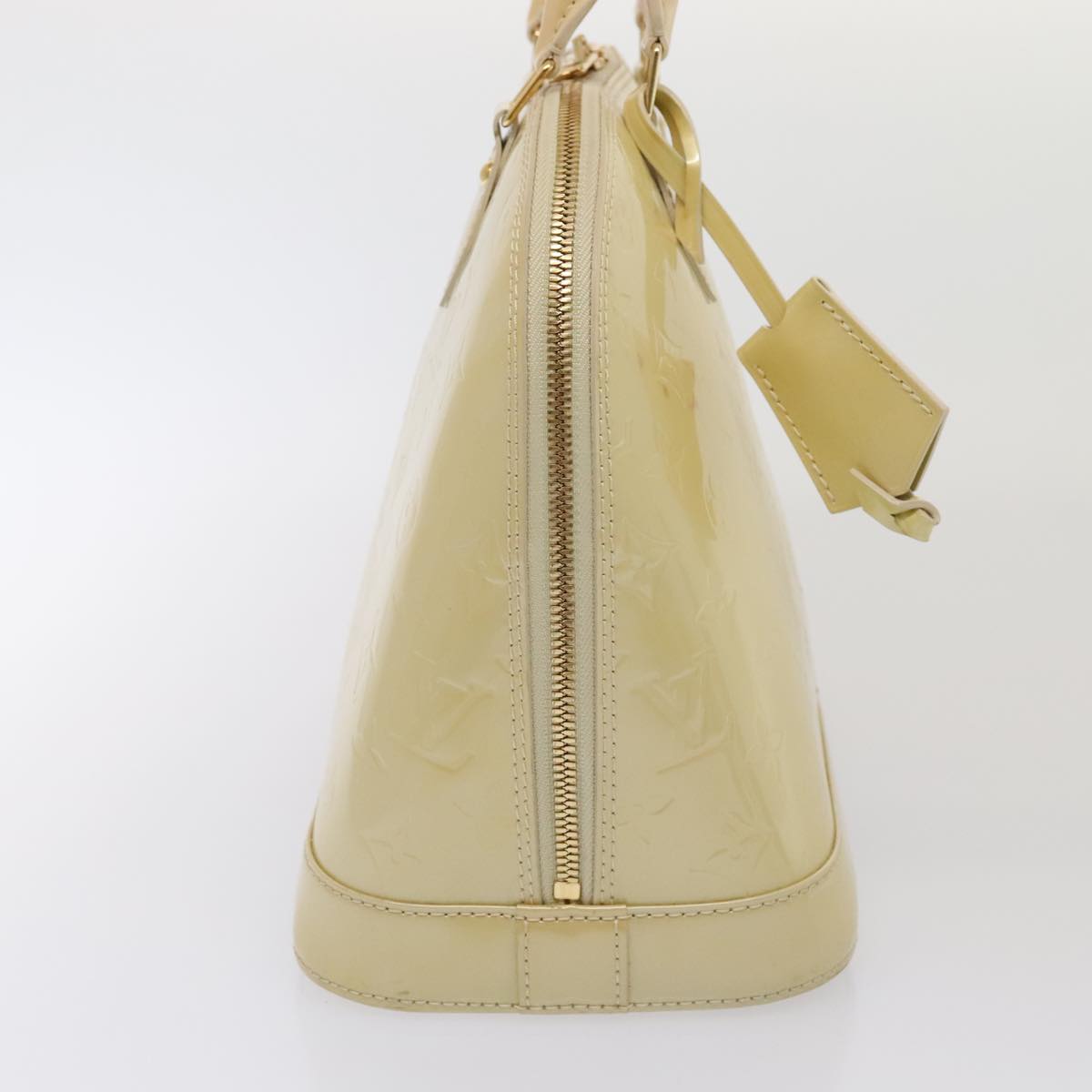 LOUIS VUITTON Monogram Vernis Alma PM Hand Bag Broncorail M91445 LV 88358