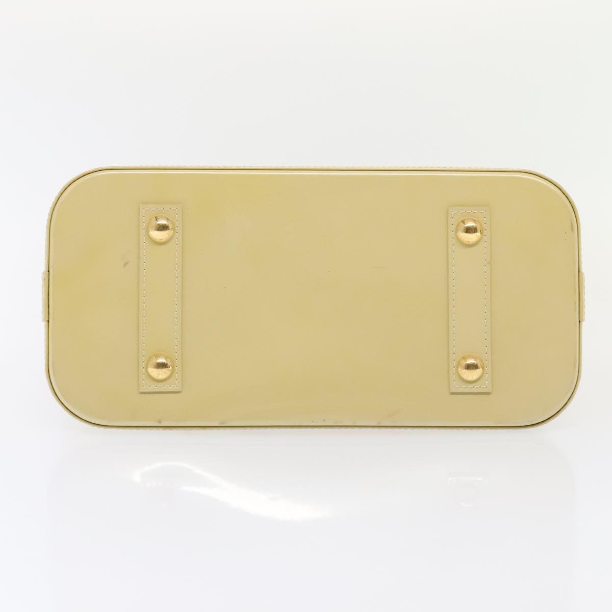 LOUIS VUITTON Monogram Vernis Alma PM Hand Bag Broncorail M91445 LV 88358