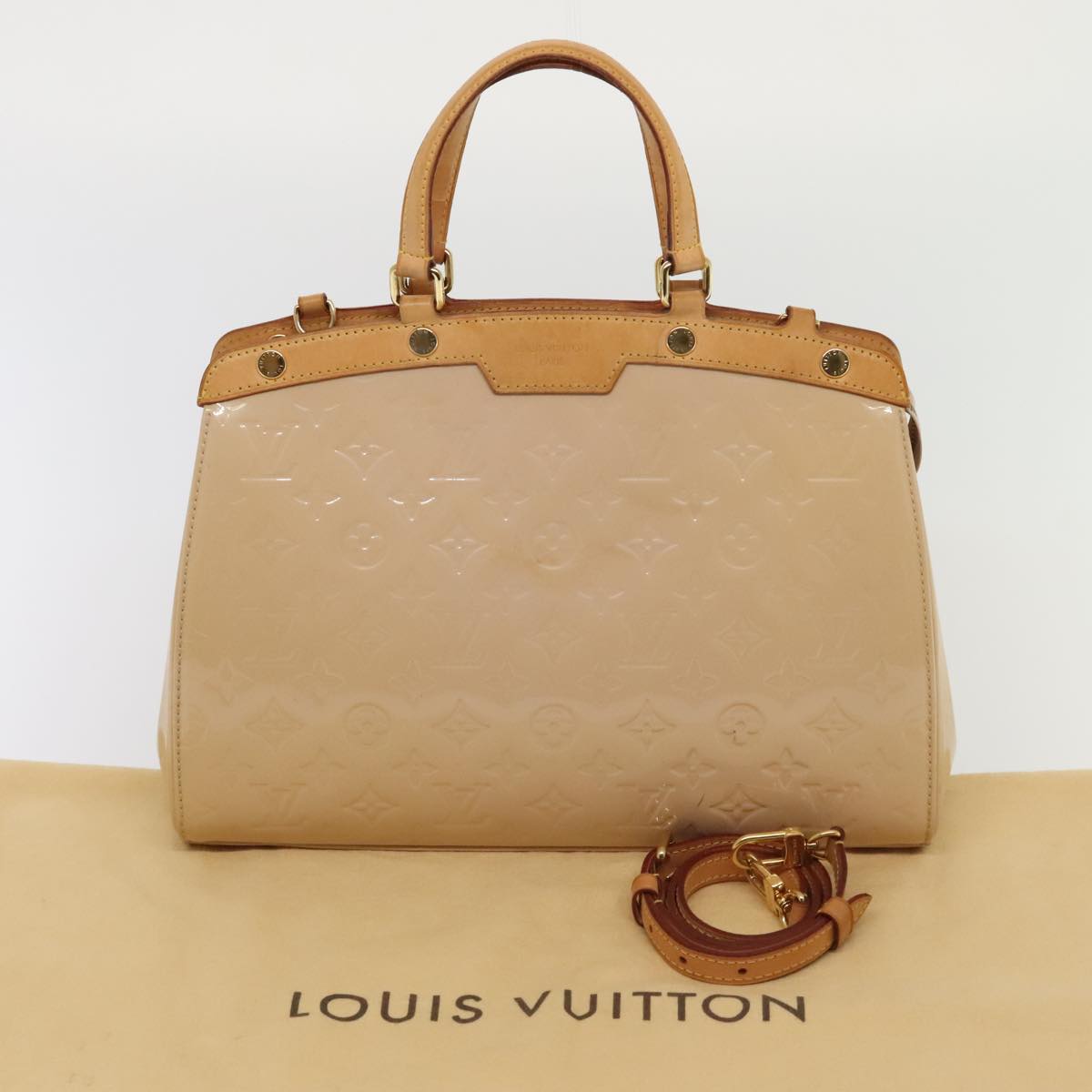 LOUIS VUITTON Monogram Vernis Blair MM Bag 2way Rose Angelique M90068 88359