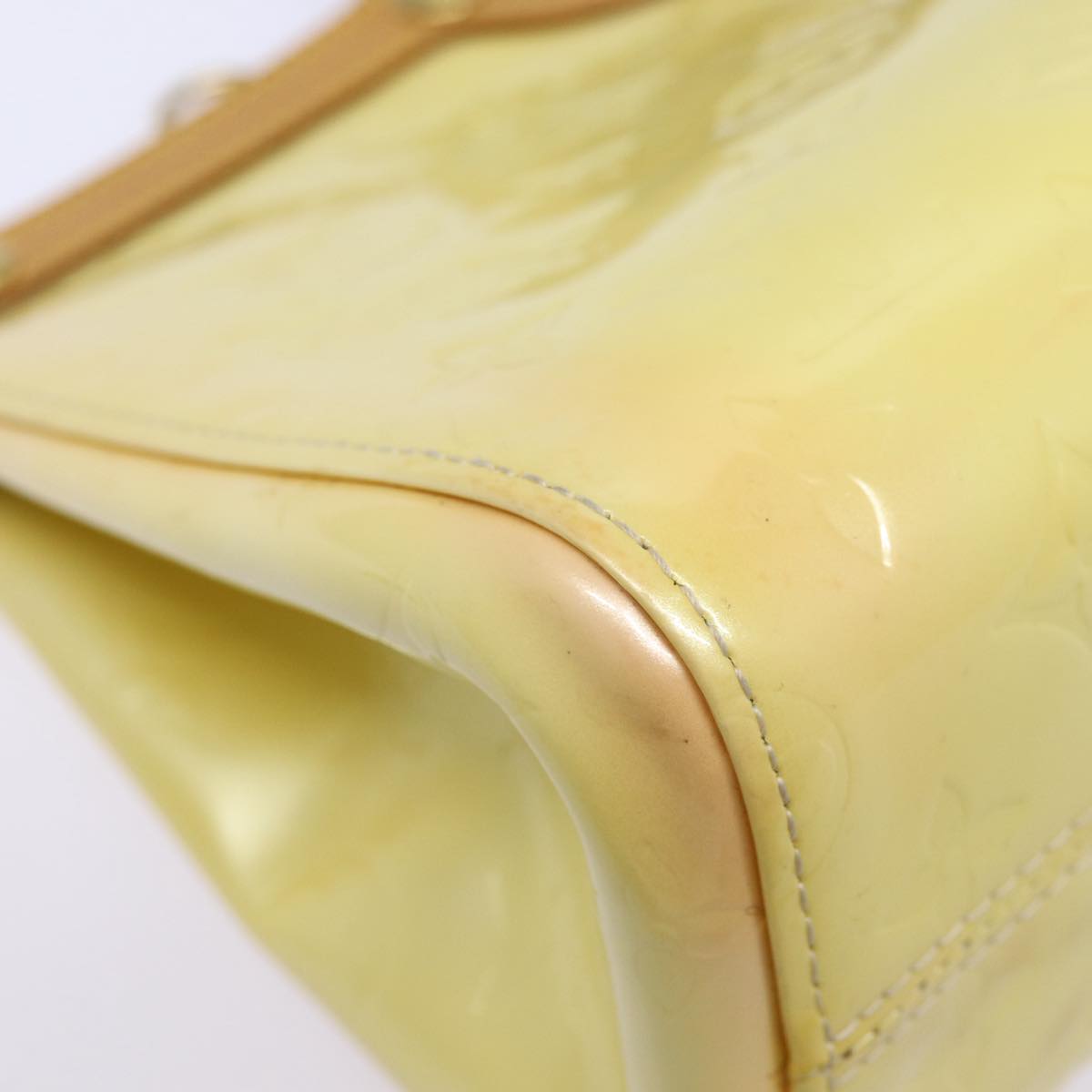 LOUIS VUITTON Monogram Vernis Roxbury Drive Hand Bag Perle M91374 LV 88360