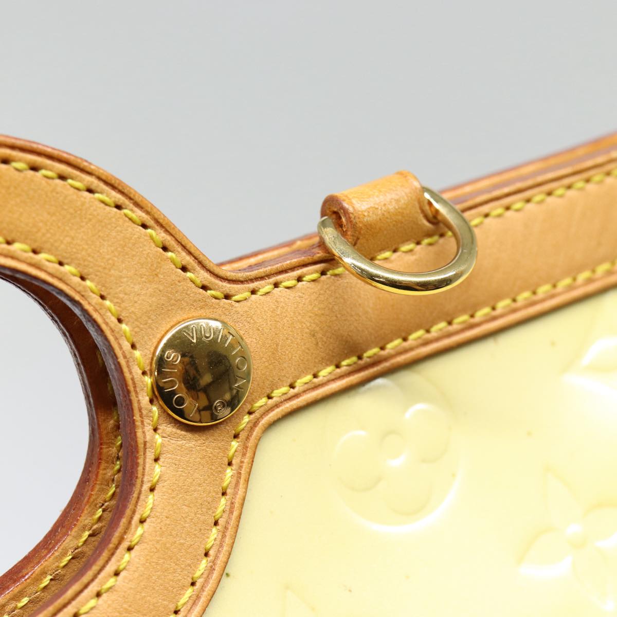 LOUIS VUITTON Monogram Vernis Roxbury Drive Hand Bag Perle M91374 LV 88360