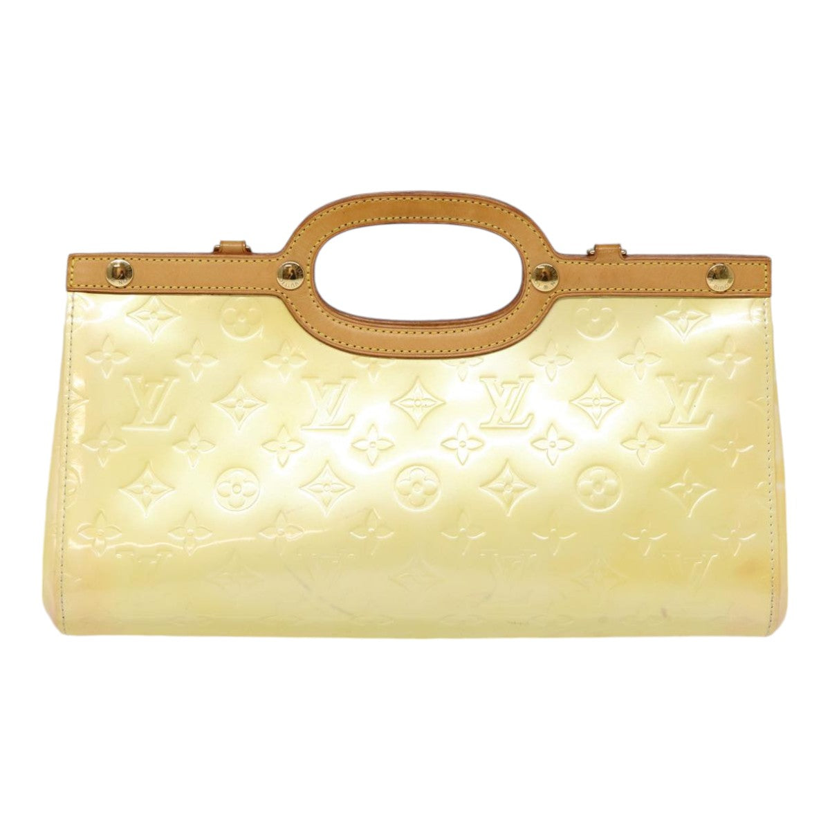 LOUIS VUITTON Monogram Vernis Roxbury Drive Hand Bag Perle M91374 LV 88360