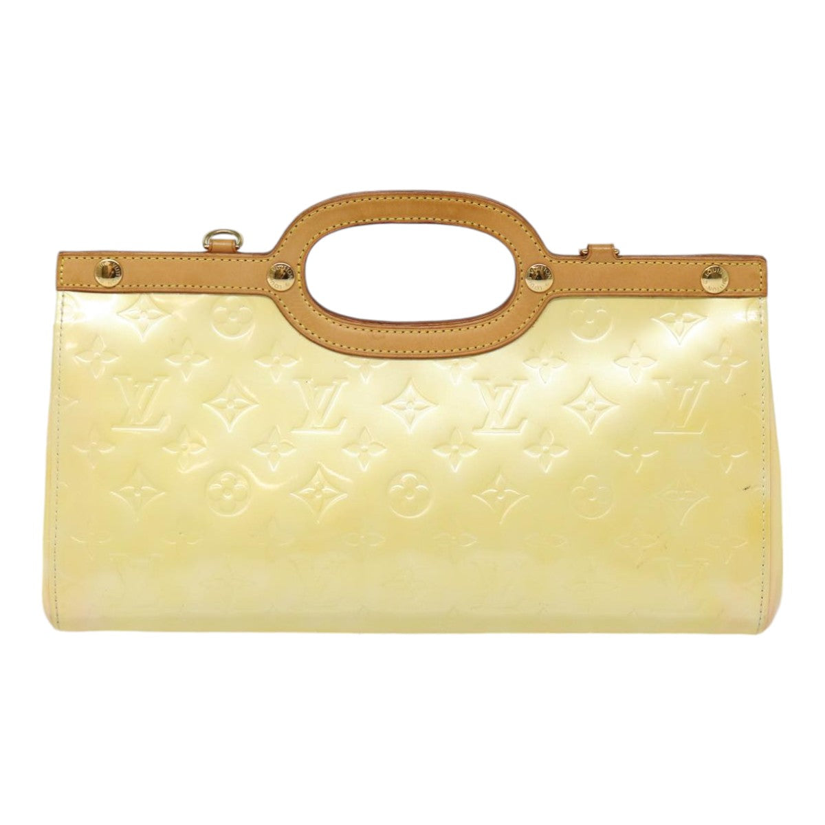 LOUIS VUITTON Monogram Vernis Roxbury Drive Hand Bag Perle M91374 LV 88360