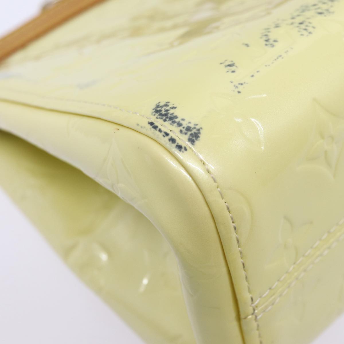 LOUIS VUITTON Monogram Vernis Roxbury Drive Hand Bag Perle M91374 LV 88362