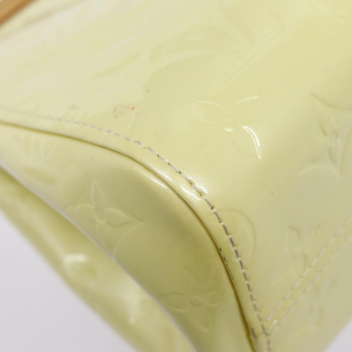 LOUIS VUITTON Monogram Vernis Roxbury Drive Hand Bag Perle M91374 LV 88362