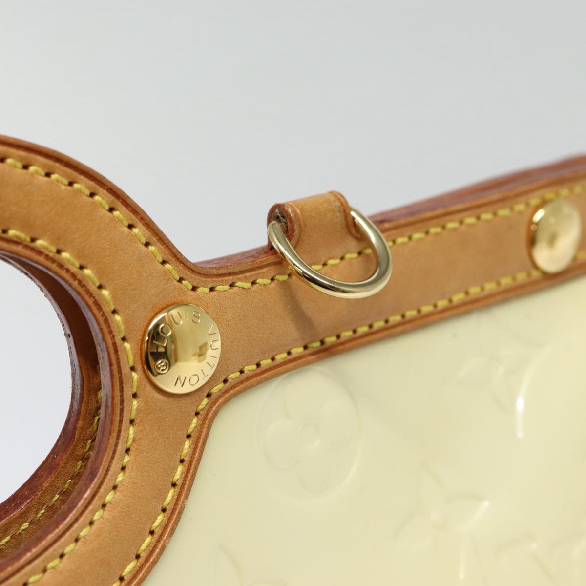 LOUIS VUITTON Monogram Vernis Roxbury Drive Hand Bag Perle M91374 LV 88362