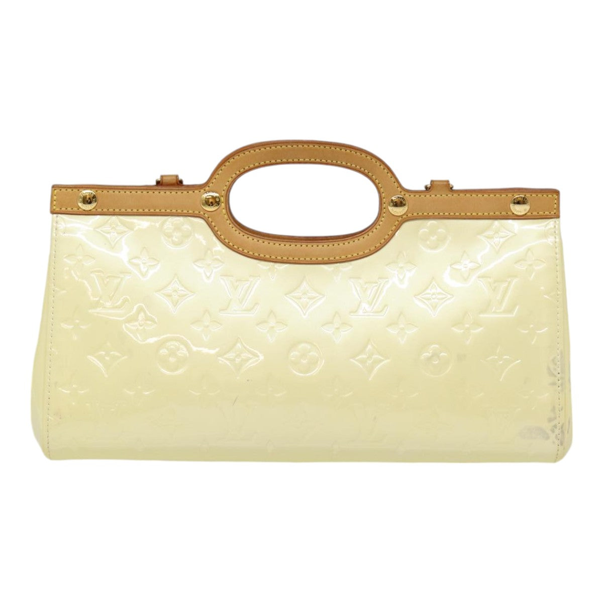 LOUIS VUITTON Monogram Vernis Roxbury Drive Hand Bag Perle M91374 LV 88362