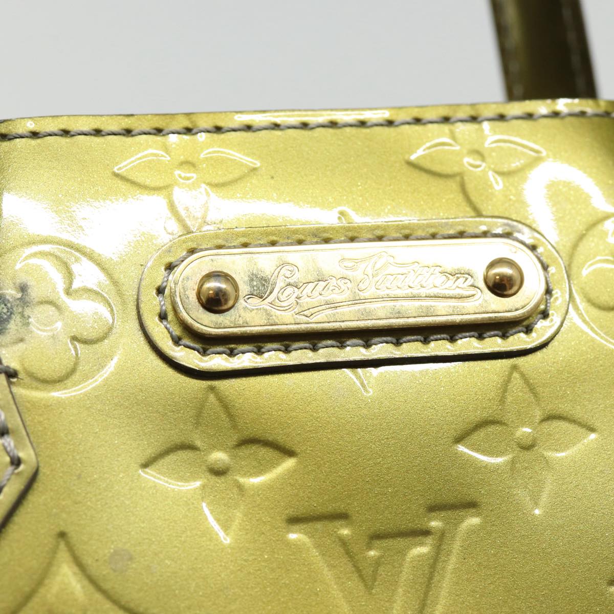 LOUIS VUITTON Monogram Vernis Wilshire PM Bag Gris Art Deco M91627 LV 88363