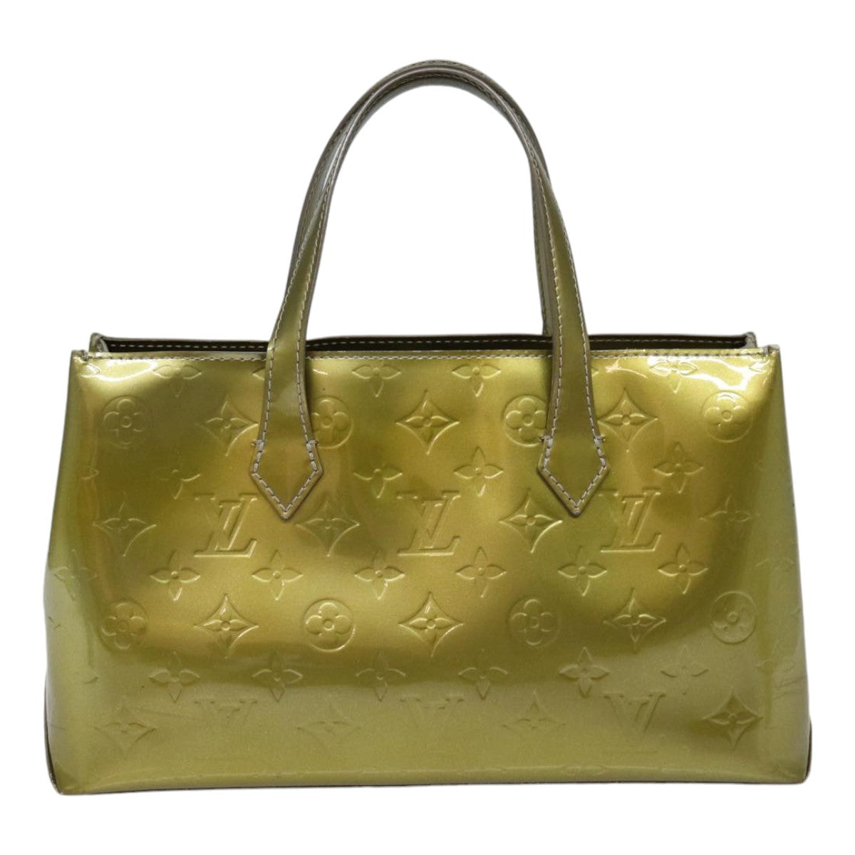 LOUIS VUITTON Monogram Vernis Wilshire PM Bag Gris Art Deco M91627 LV 88363
