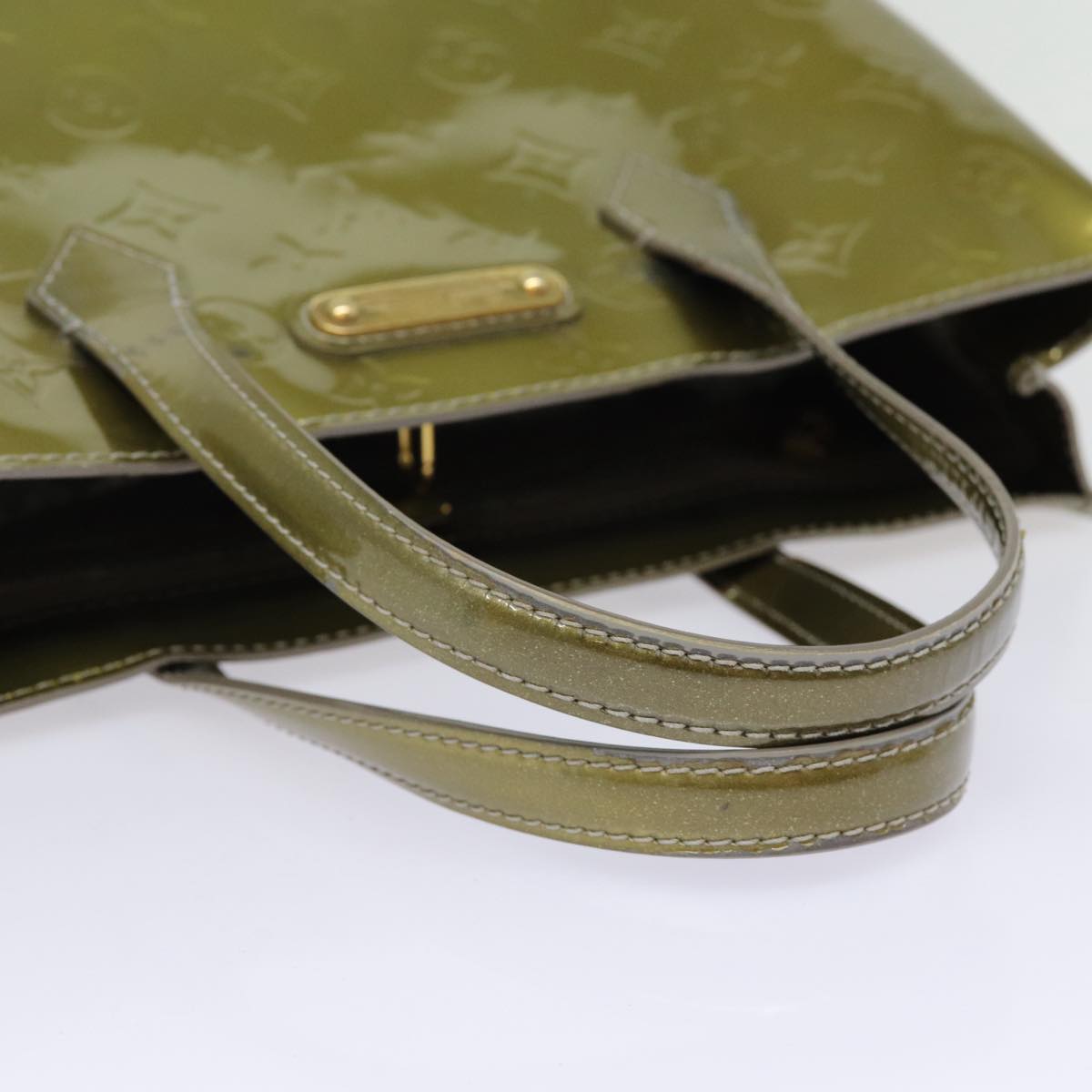 LOUIS VUITTON Monogram Vernis Wilshire PM Bag Gris Art Deco M91627 LV 88363