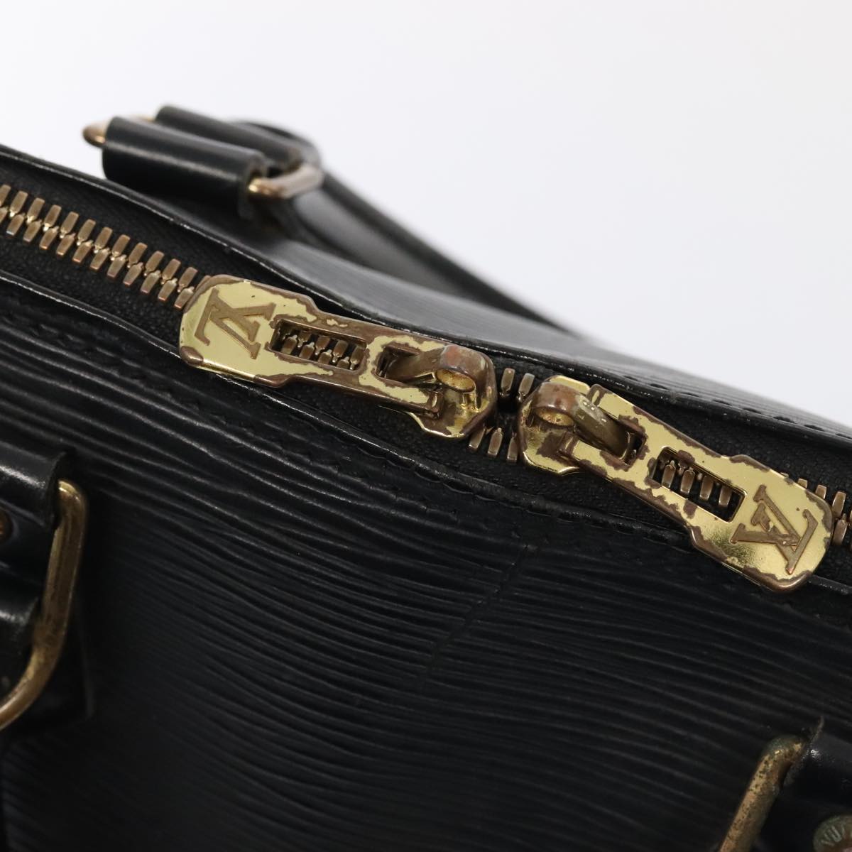 LOUIS VUITTON Epi Alma Hand Bag Black M52142 LV 88365