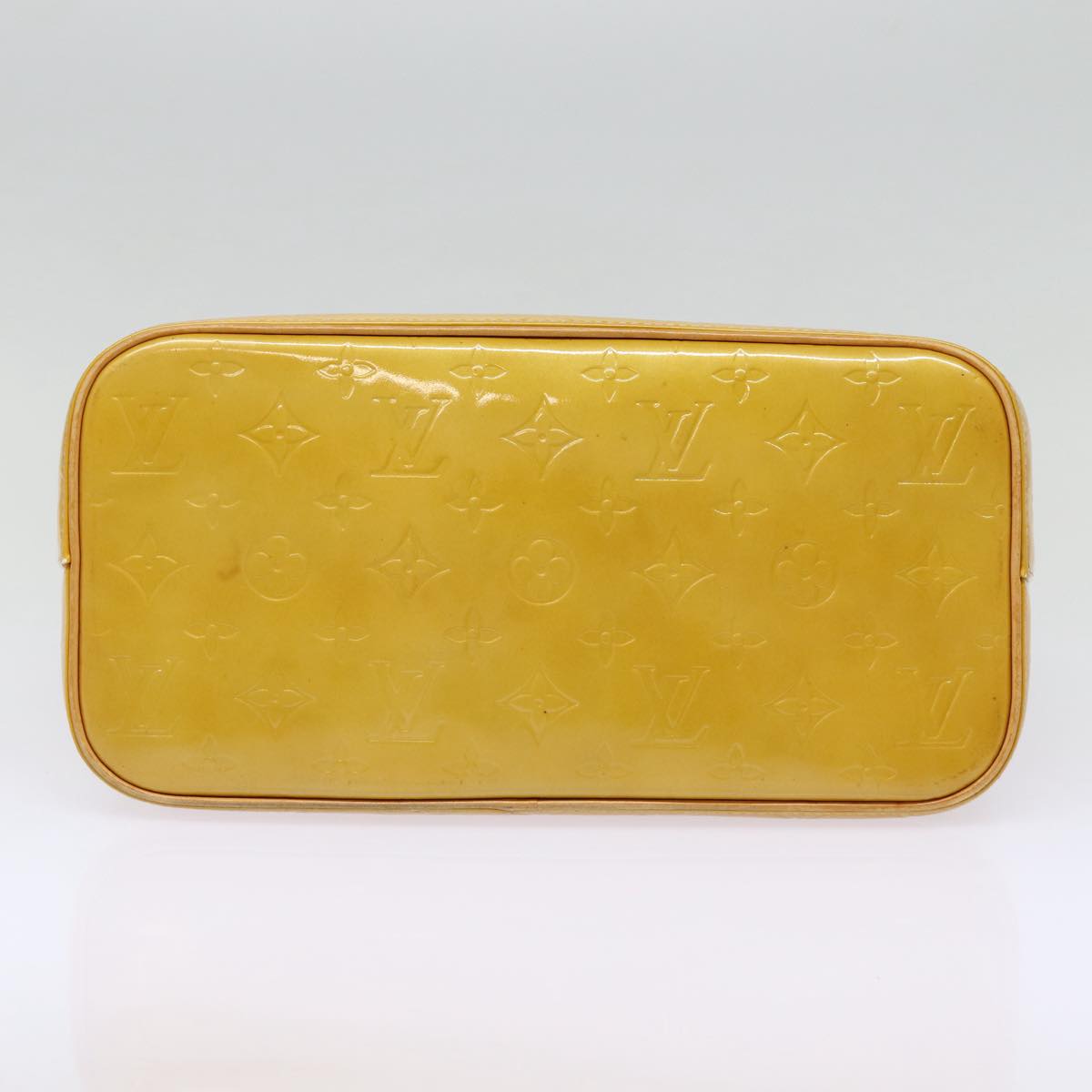 LOUIS VUITTON Monogram Vernis Houston Hand Bag Beige M91004 LV 88371