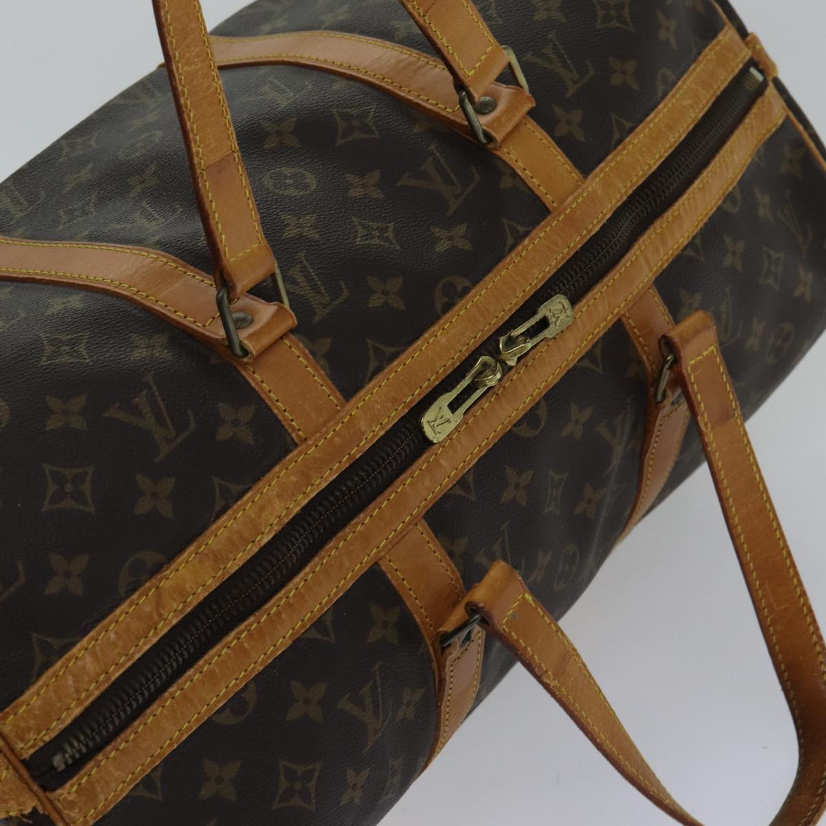 LOUIS VUITTON Monogram Sac Souple 45 Boston Bag M41624 LV 88374
