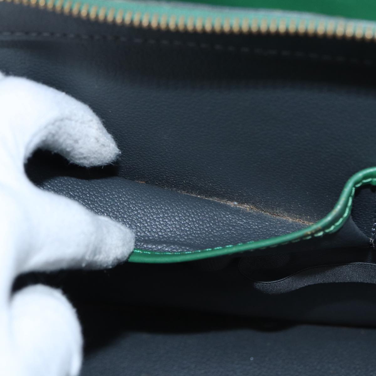 LOUIS VUITTON Epi Riviera Hand Bag Green M48184 LV 88375