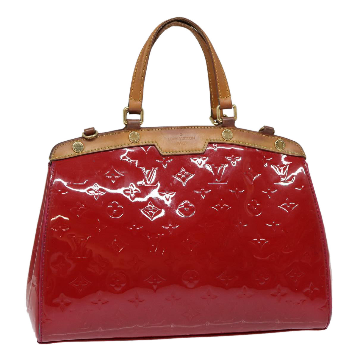 LOUIS VUITTON Vernis Blair MM Hand Bag 2way Rose Andian M91798 LV 88390