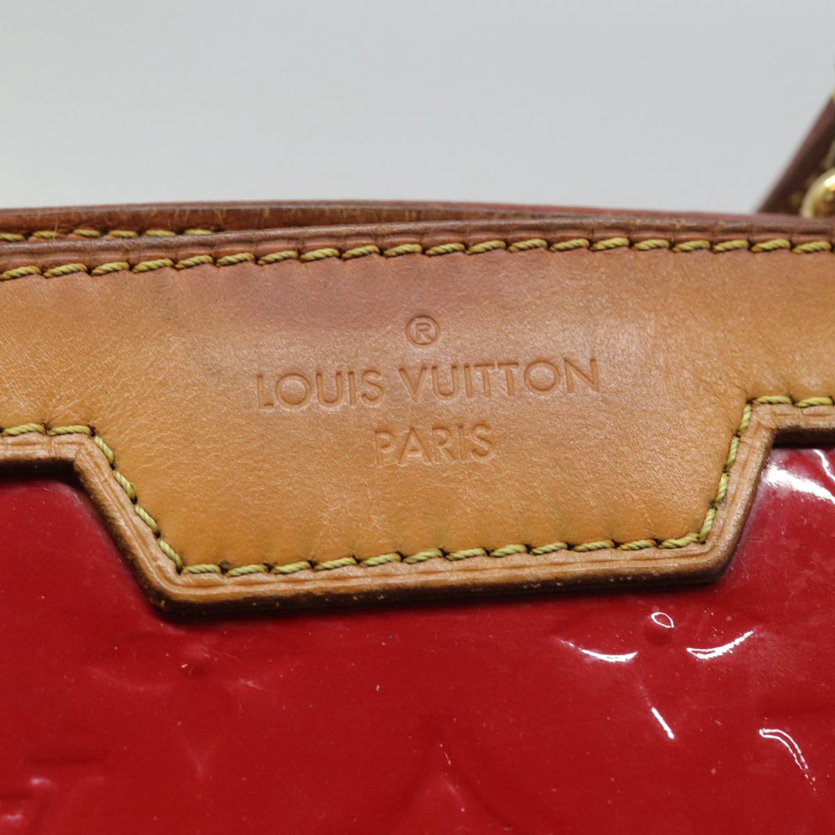 LOUIS VUITTON Vernis Blair MM Hand Bag 2way Rose Andian M91798 LV 88390