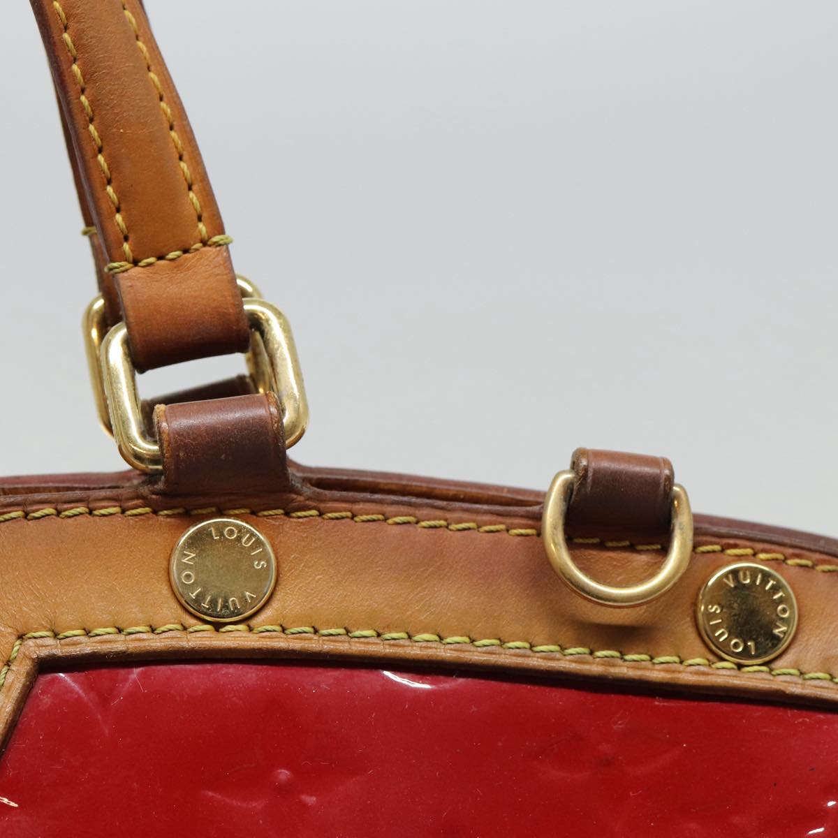 LOUIS VUITTON Vernis Blair MM Hand Bag 2way Rose Andian M91798 LV 88390
