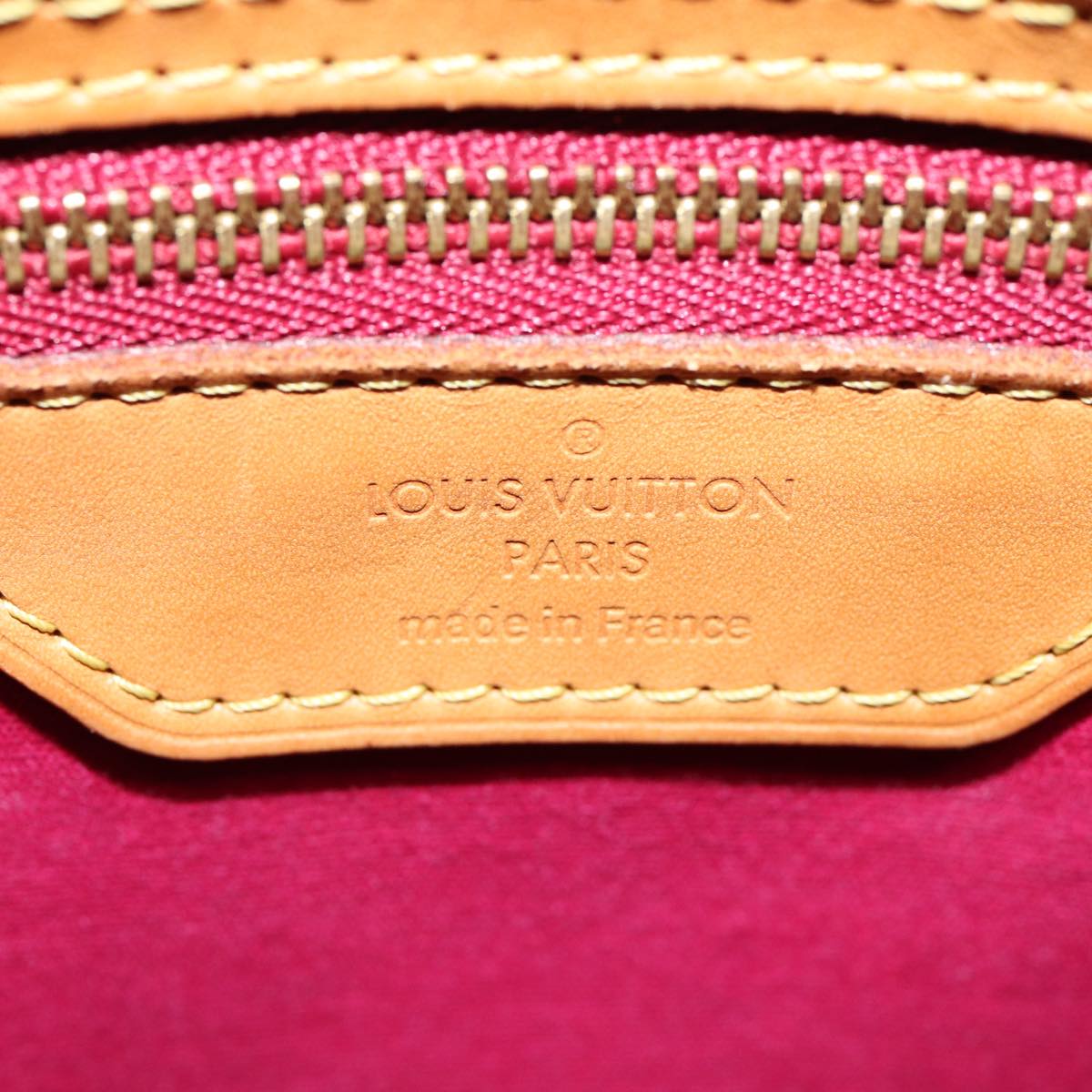 LOUIS VUITTON Vernis Blair MM Hand Bag 2way Rose Andian M91798 LV 88390
