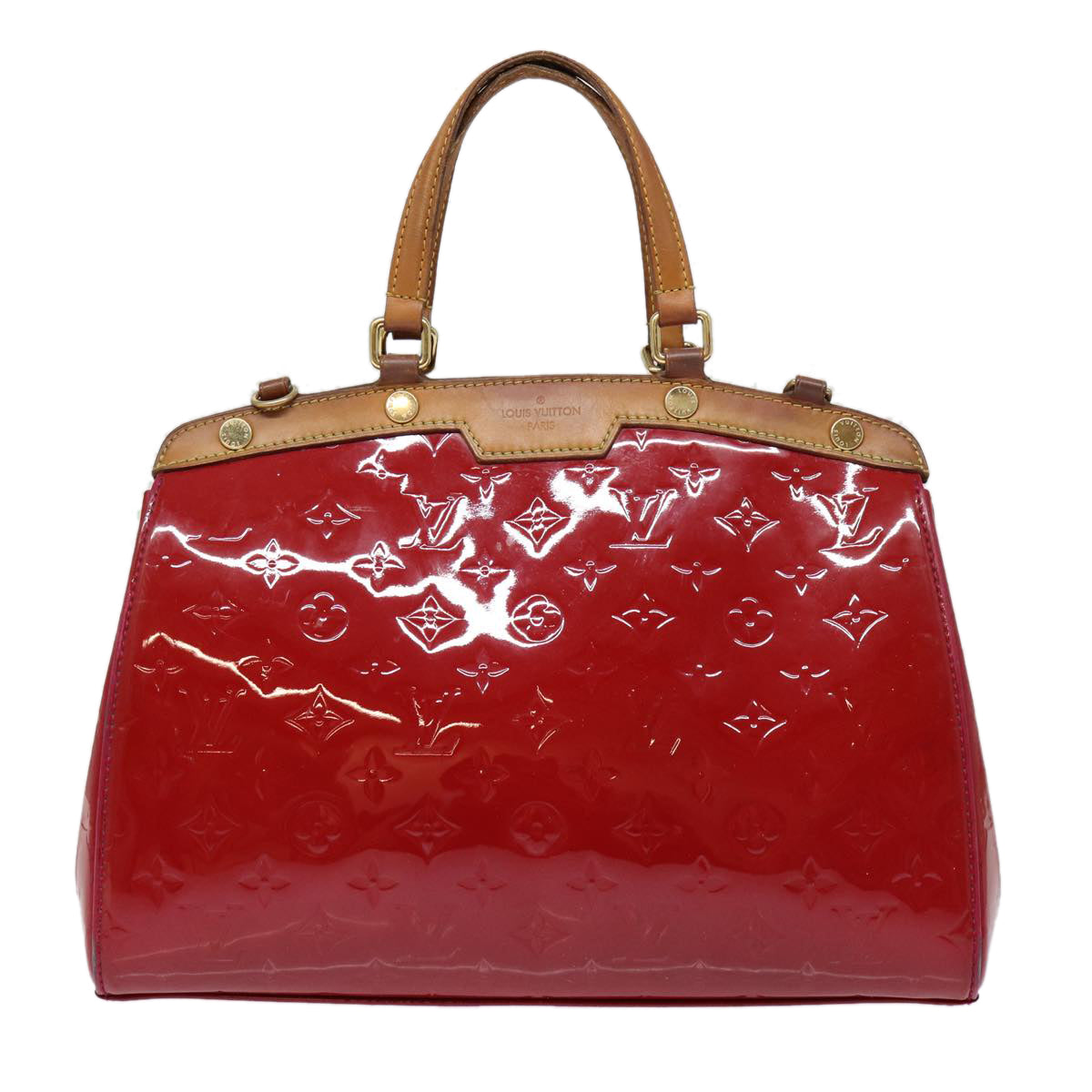 LOUIS VUITTON Vernis Blair MM Hand Bag 2way Rose Andian M91798 LV 88390