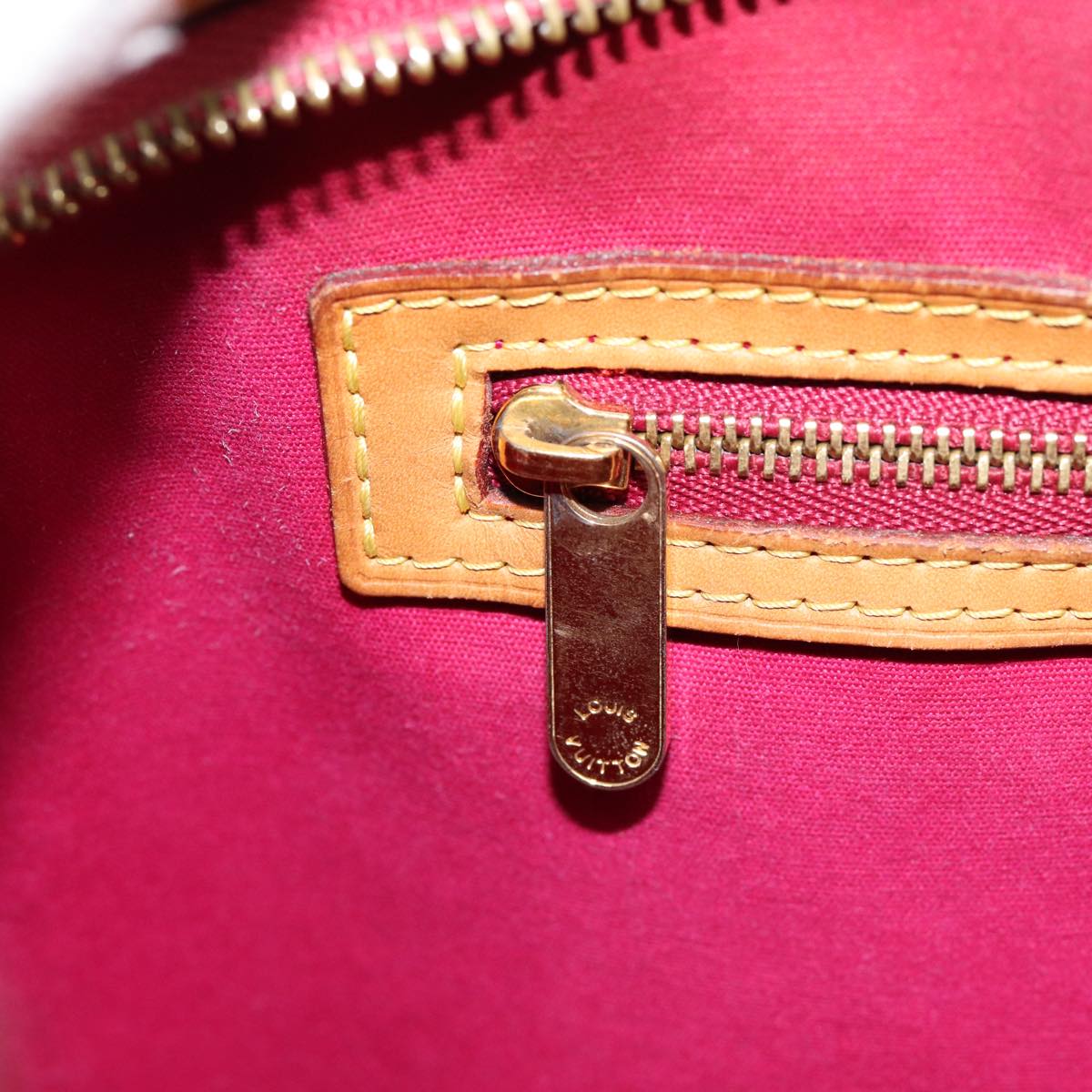LOUIS VUITTON Vernis Blair MM Hand Bag 2way Rose Andian M91798 LV 88390