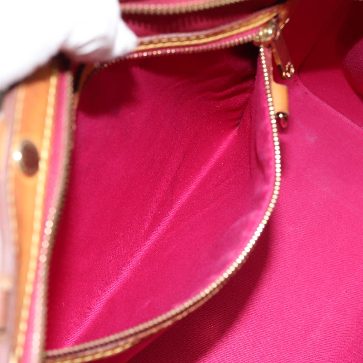 LOUIS VUITTON Vernis Blair MM Hand Bag 2way Rose Andian M91798 LV 88390