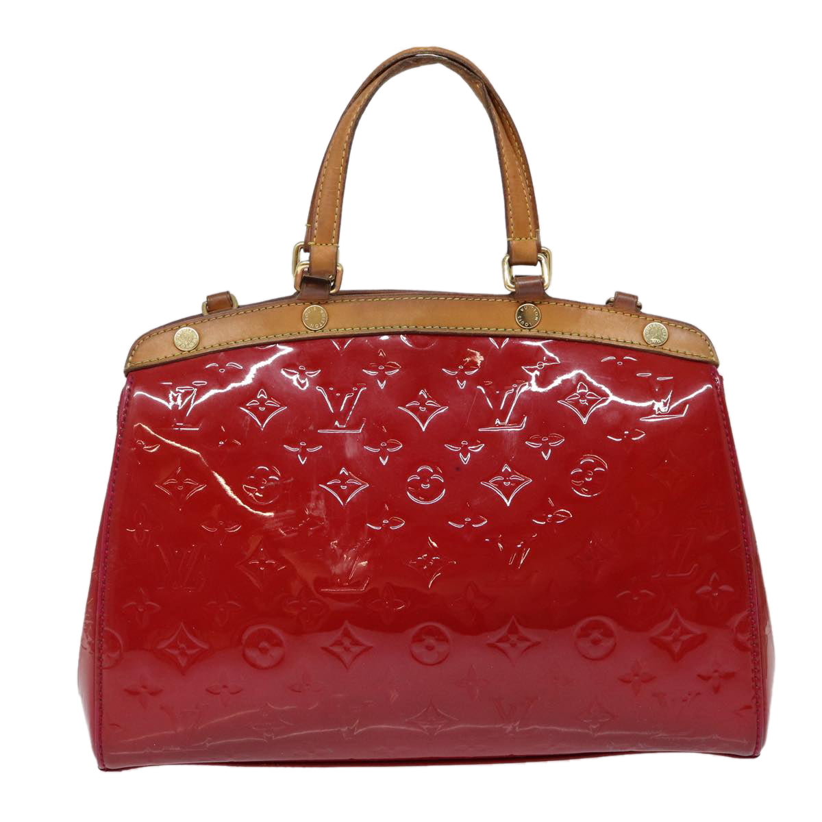LOUIS VUITTON Vernis Blair MM Hand Bag 2way Rose Andian M91798 LV 88390