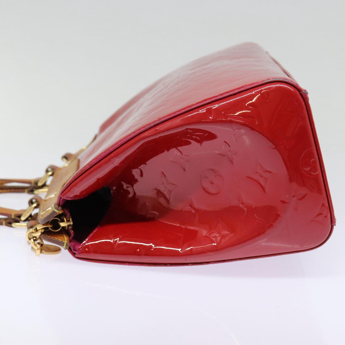 LOUIS VUITTON Vernis Blair MM Hand Bag 2way Rose Andian M91798 LV 88390