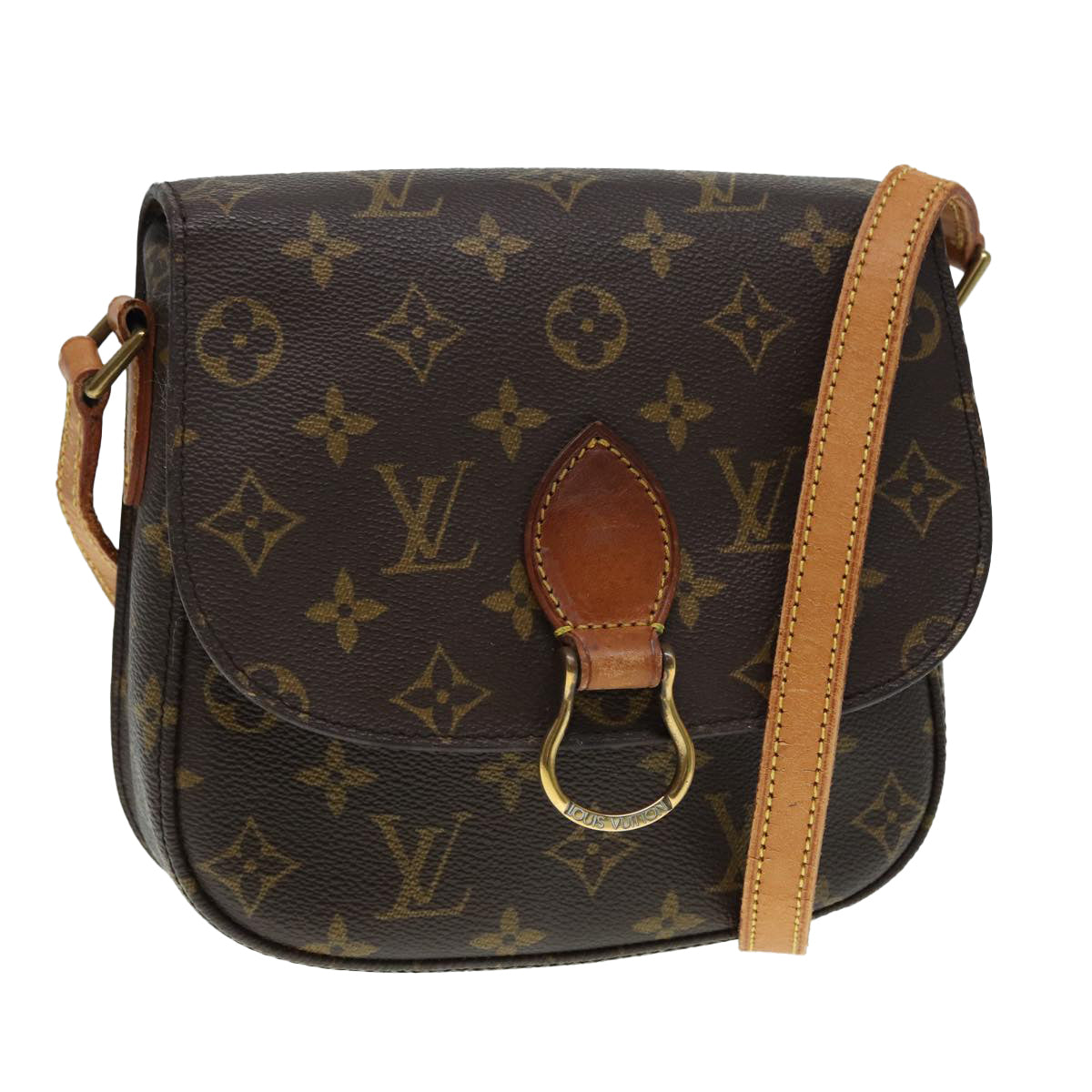 LOUIS VUITTON Monogram Saint Cloud MM Shoulder Bag M51243 LV 88396