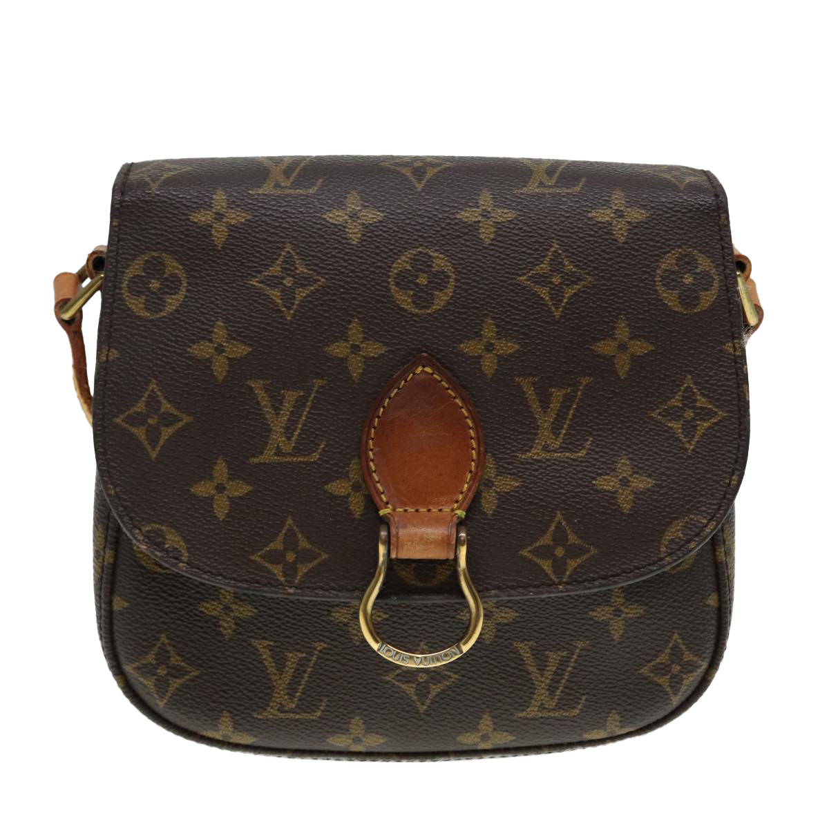 LOUIS VUITTON Monogram Saint Cloud MM Shoulder Bag M51243 LV 88396