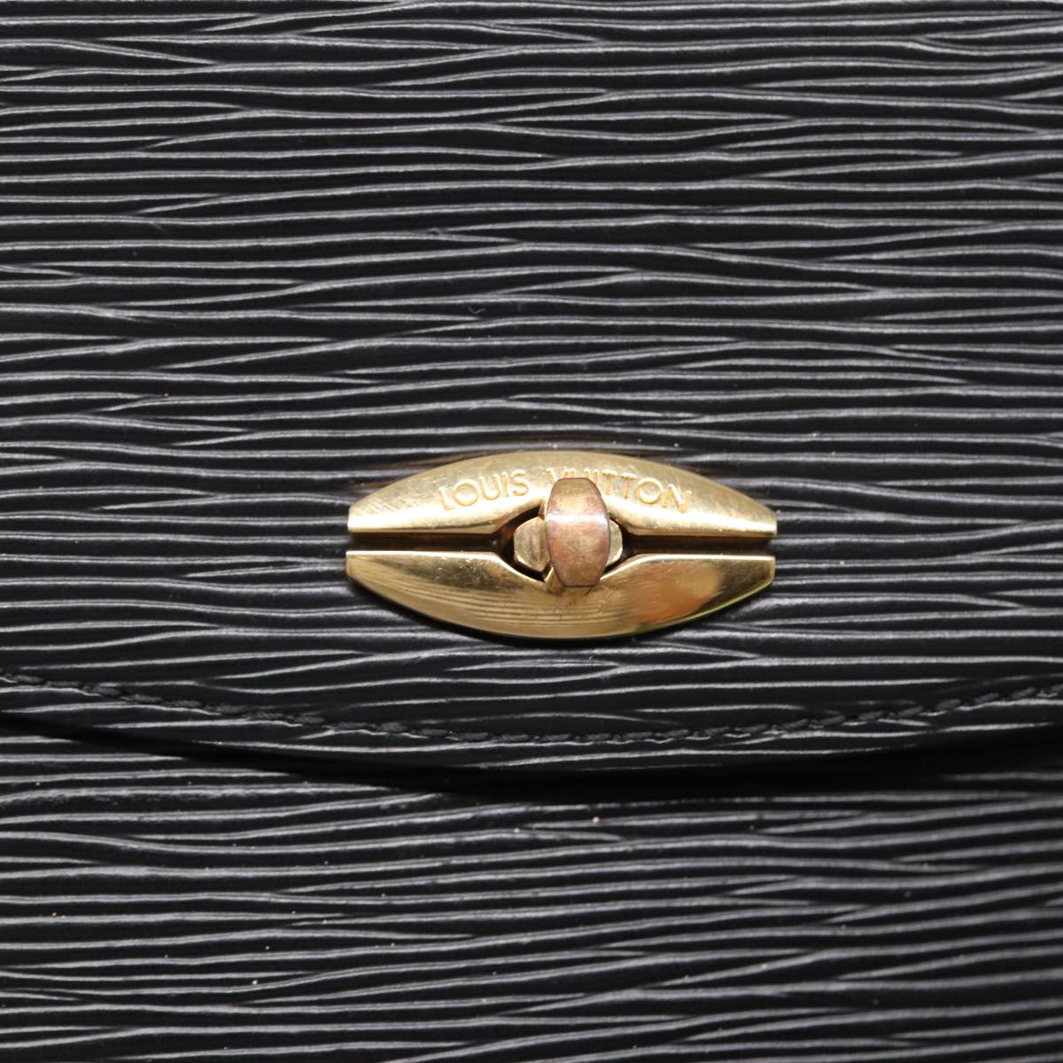 LOUIS VUITTON Epi Malesherbes Hand Bag Black M52372 LV 88398