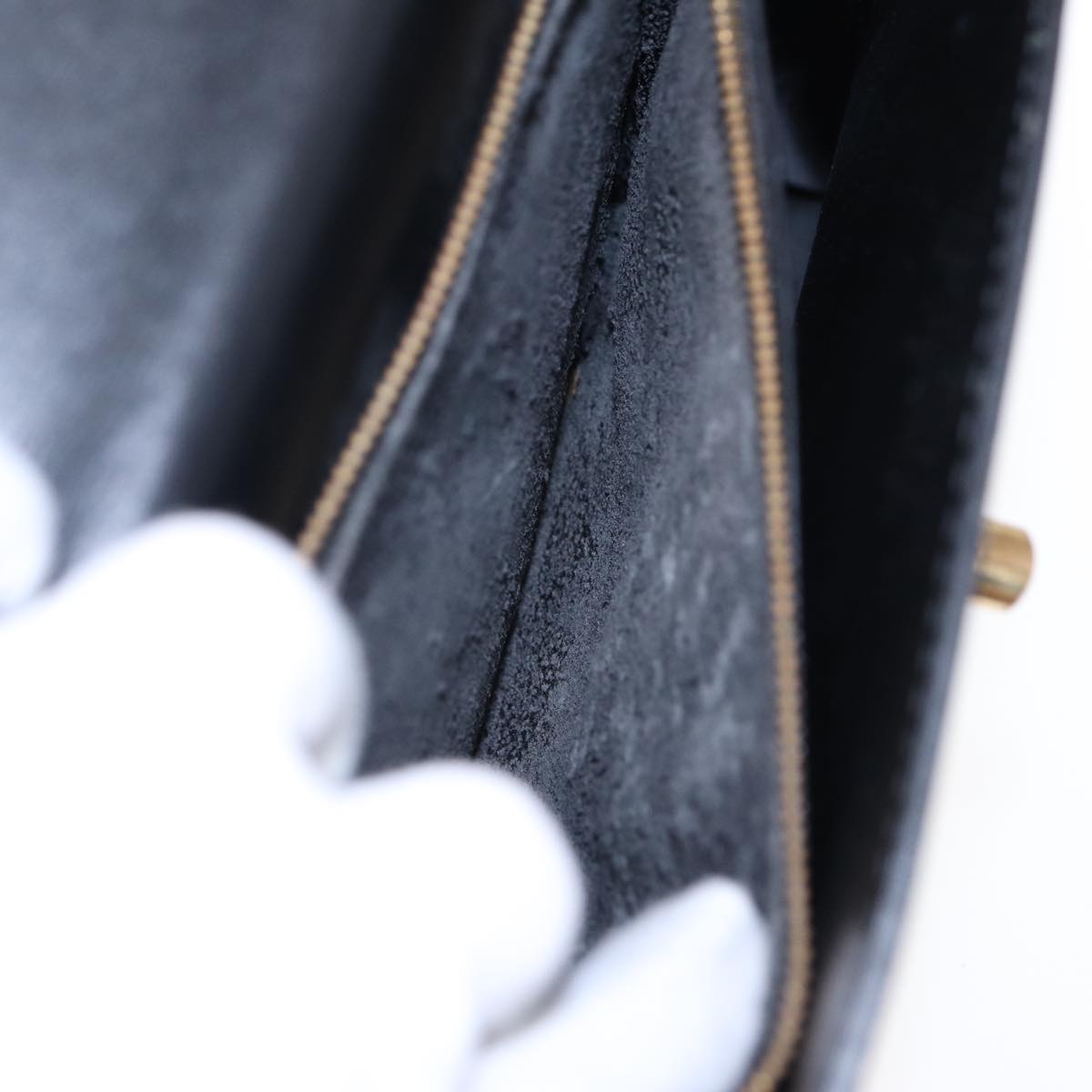 LOUIS VUITTON Epi Malesherbes Hand Bag Black M52372 LV 88398