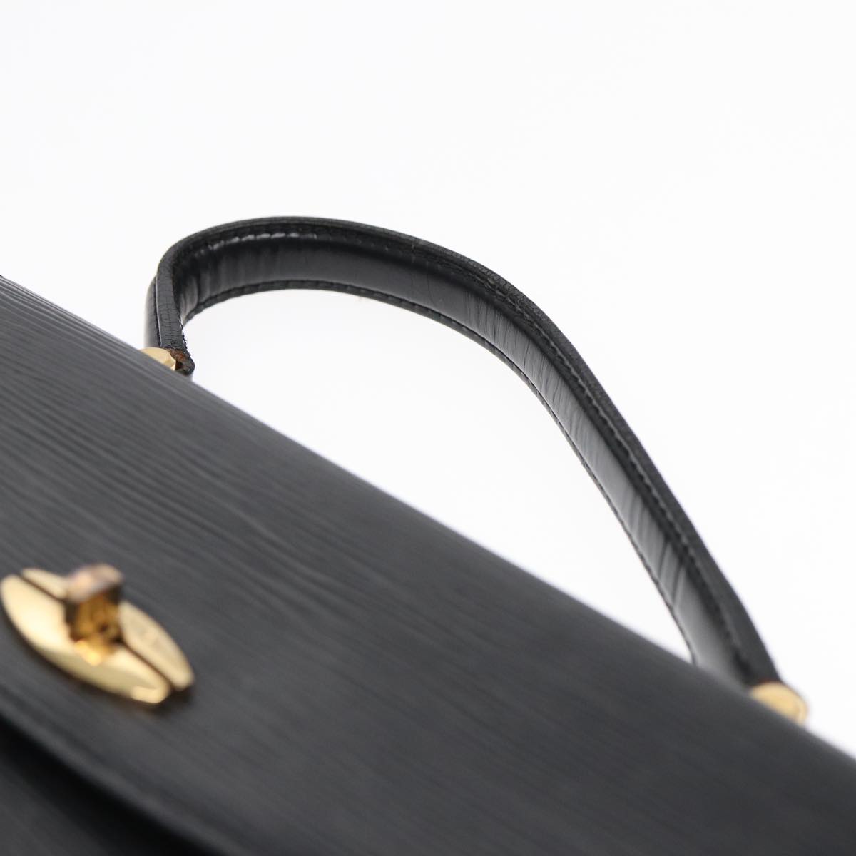 LOUIS VUITTON Epi Malesherbes Hand Bag Black M52372 LV 88398