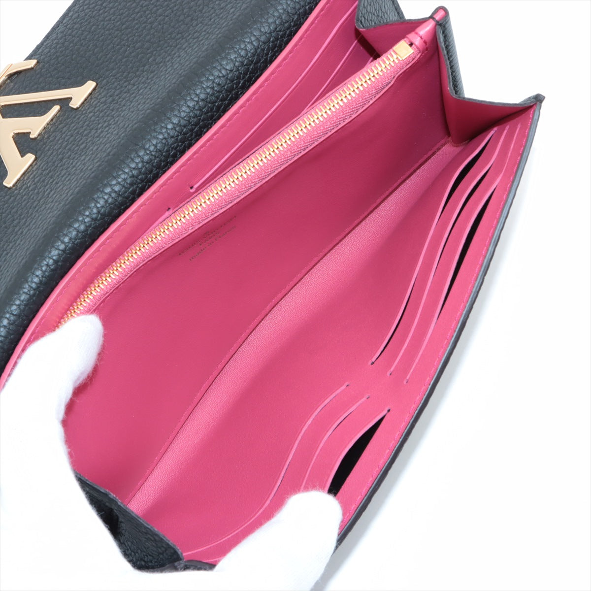Louis Vuitton  Portfolio Capsine M61248 Noneir  Hot Pink Long  Reaction Wallet