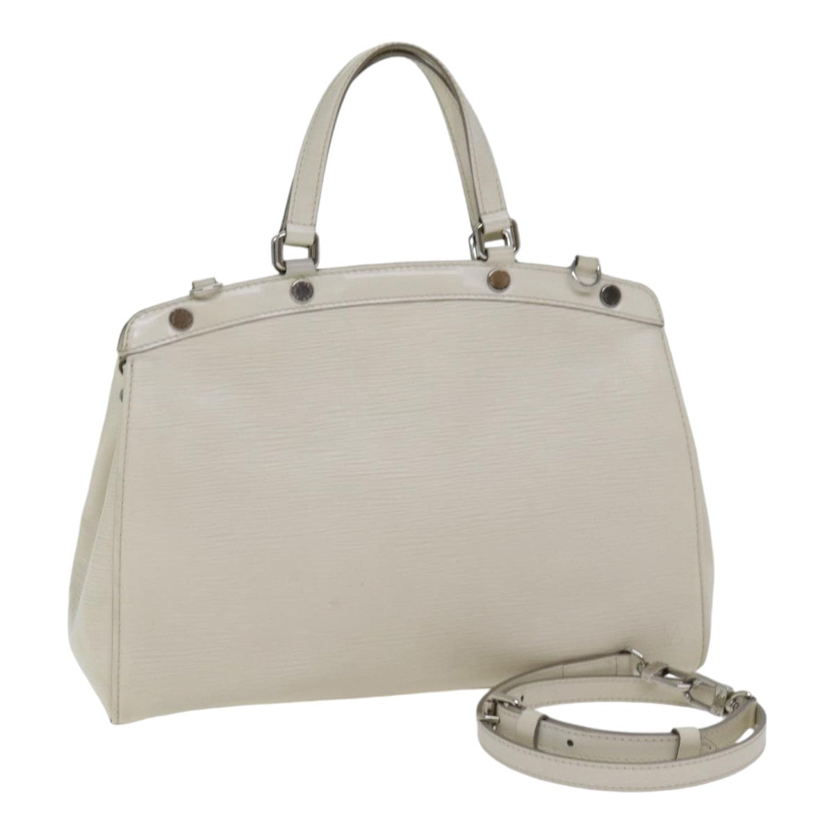 LOUIS VUITTON Epi Blair MM Hand Bag 2way White Yvoire M40330 LV 88431