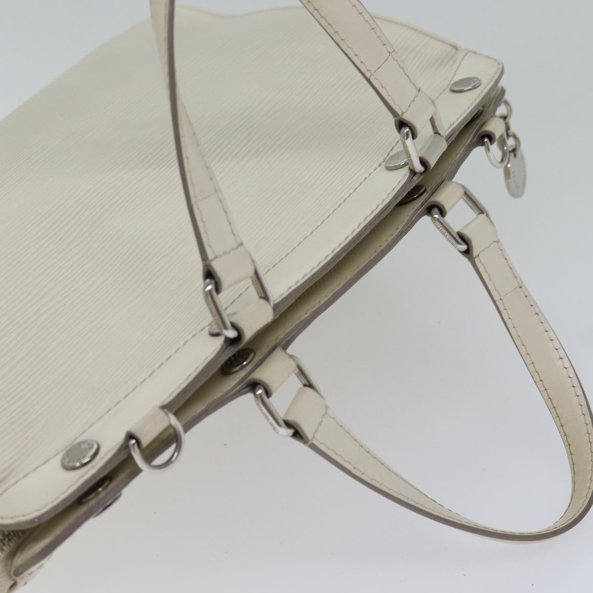 LOUIS VUITTON Epi Blair MM Hand Bag 2way White Yvoire M40330 LV 88431