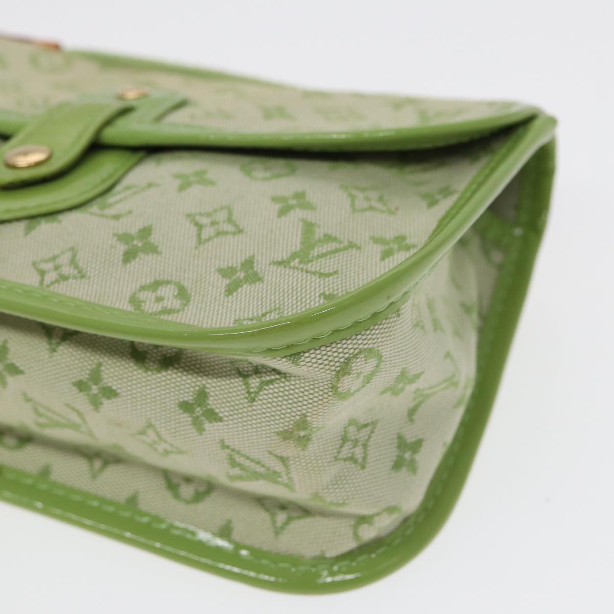 LOUIS VUITTON Monogram Mini Trousse Marie Kate Pouch Green M92935 88437