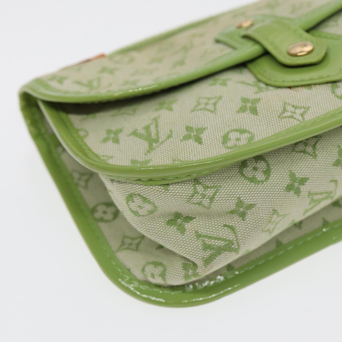 LOUIS VUITTON Monogram Mini Trousse Marie Kate Pouch Green M92935 88437
