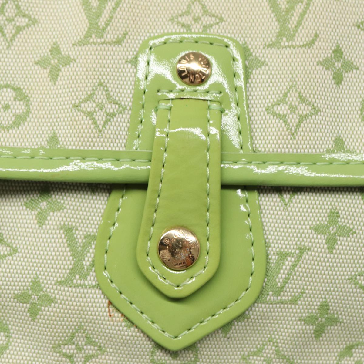 LOUIS VUITTON Monogram Mini Trousse Marie Kate Pouch Green M92935 88437