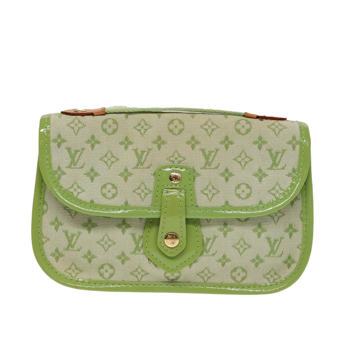 LOUIS VUITTON Monogram Mini Trousse Marie Kate Pouch Green M92935 88437